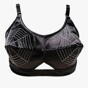 Vintage retro spiderweb bullet bra size large pinup goth witchy